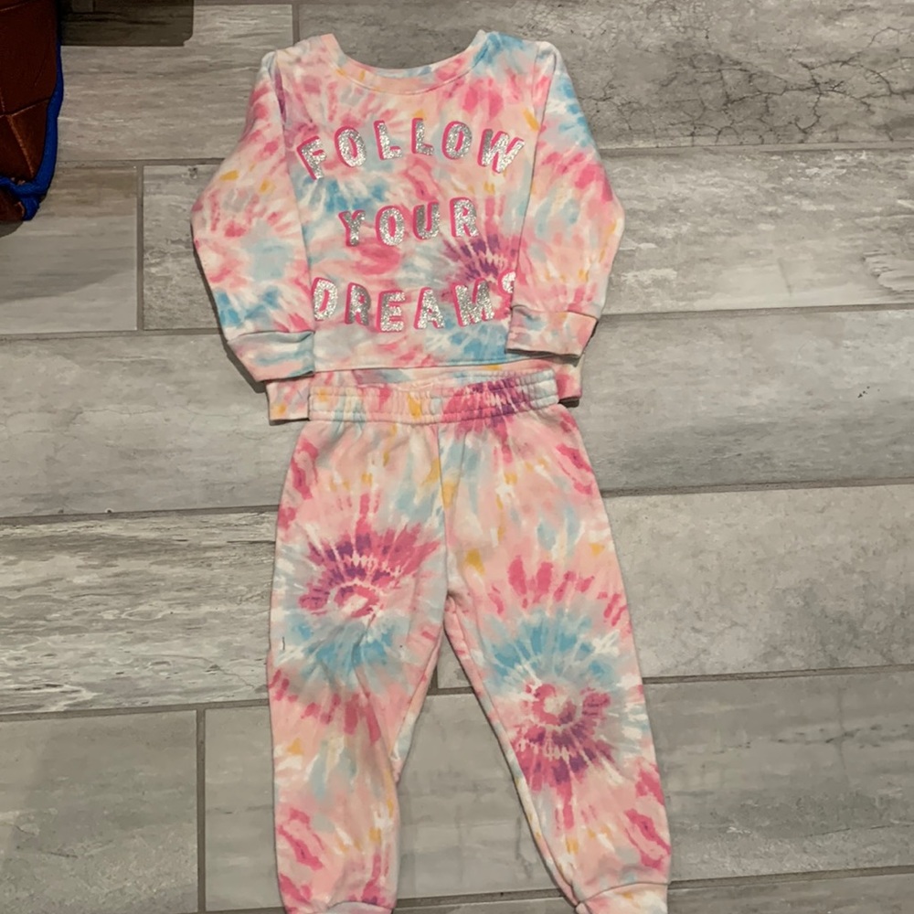 Tie dye fleece set
